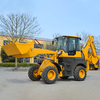 Baggerlader 4WD Traktor-Baggerlader mit Frontlader und Heckbagger