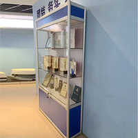 Individuelle Vitrine Aus Glas, Schwarz, Für Rauchershop, Theke, LED-Licht, Apotheken-Schauvitrine Mit LED-Beleuchtung