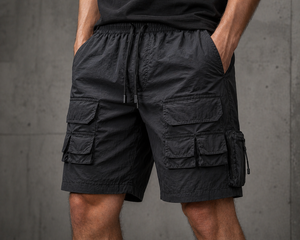 OEM New Style Street Wear High Street <b>Shorts</b> <b>Long</b> Drawstring Elastic FOG Men <b>Cargo</b> <b>Shorts</b> - Product Image 4