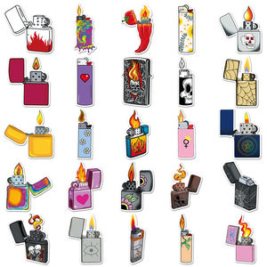 สติกเกอร์ไฟแช็กกันน้ำสำหรับรถจักรยานยนต์และคอนโซลเกม50ชิ้น - Product Image 3