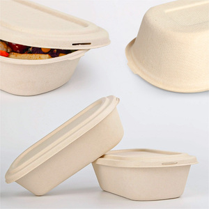 Trẻ Em Dùng Một Lần Hộp Ăn Trưa Với Trung Quốc Vận Chuyển Takeaway Logo Thức Ăn Nhanh Bagasse Cho Giấy Takeaway Bao Bì - Product Image 4