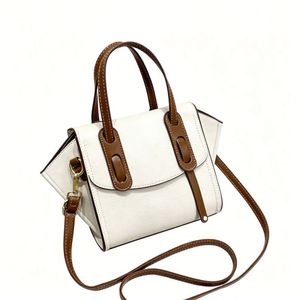 Handmade Woven Crossbody <b>Bag</b> Diy Material Chain Strap Crochet Self-Made Women'S Square Shape Lock Closure - Product Image 1