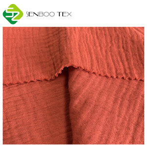 Soft WASHED Organic 100% Cotton <strong>Double</strong> <strong>Gauze</strong> Muslin Fabric for Baby Dresses Lightweight and Breathable for Boys and Girls - Product Image 2