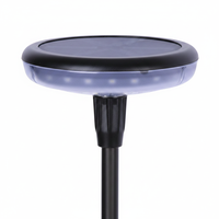 Lámpara Solar Oscilante para Jardín, Lámpara Redonda para Césped, Luz Blanca Cálida, IP65, Resistente al Agua, Luz LED Solar Monocristalina para Exteriores