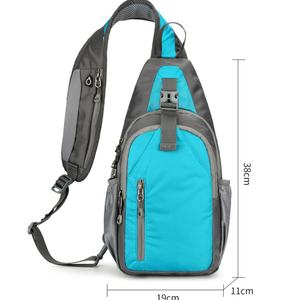 Sac bandoulière croisé imperméable en polyester avec logo personnalisé par sublimation – Offre spéciale - Product Image 2