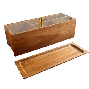 Wooden Snacks <b>Storage</b> Container <b>Box</b> <b>with</b> <b>Lid</b>,Kitchen Multigrain Snack Sealed <b>Storage</b> <b>Box</b> Dried - Product Image 1