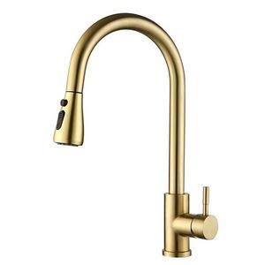 Смеситель кухонный из нержавеющей стали с латунным распылителем - Product Image 1