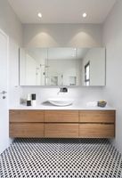 CBMMart-Tables de vanité en bois de placage pour robe de maquillage, évier de comptoir, vanité sur pied populaire