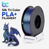Filamen Printer 3D Becreative Silk Tricolor PLA 1.75mm 1KG/Roll 190-220 Low Odor Harga Terbaik Kilap Tinggi
