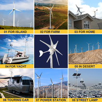 Moteur d'éolienne 2kw \ Moteur de générateur d'éolienne 1kw \ Générateur d'éolienne à hélice verticale