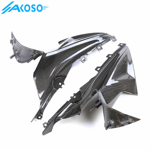 AKOSO Carénage <span class=keywords><strong>de</strong></span> <span class=keywords><strong>moto</strong></span> en fibre <span class=keywords><strong>de</strong></span> carbone protégé contre les UV, tableau <span class=keywords><strong>de</strong></span> bord, carénages latéraux supérieurs pour <span class=keywords><strong>BMW</strong></span> S1000RR S1KRR 2019-2024 - Product Image 3