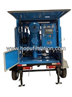 Purificateur d'huile de transformateur mobile HOPU résistant aux intempéries pour travaux extérieurs sur chantier