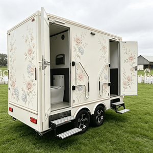 Toilettes chimiques portables, WC mobile, cabine de toilettes, salle de bain extérieure, toilettes mobiles commerciales, remorque de toilettes VIP - Product Image 1