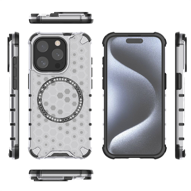 2-in-1 Cooling and Shockproof Magnetic Wireless Charging Phone case Suitable for iPhone 16 15 14 Plus 13 12 Pro Max