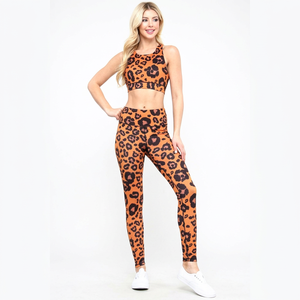 <b>Women</b> Seamless Yoga Set 2 Piece High Waist <b>Leggings</b> Crop Sports Bra Breathable Stretch Gym Fitness Workout Training Activewear W - Product Image 1