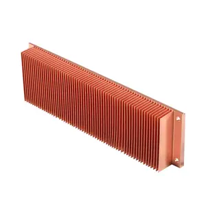 Winshare radiateur d'extrusion de forme carrée haute densité, dessin thermique personnalisé, cuivre 1100, dissipateur thermique à ailettes pour le refroidissement IGBT