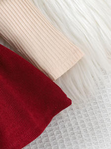 Комплект из двух предметов с длинным рукавом для маленьких девочек, однотонный пуловер, куртка на бретельках, Модная хлопковая юбка с застежкой на пуговицах - Product Image 6