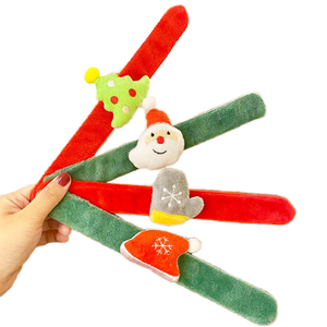 Grazioso braccialetto con anello a scatto di <span class=keywords><strong>natale</strong></span> <span class=keywords><strong>per</strong></span> bambini, piccolo regalo decorativo in peluche <span class=keywords><strong>per</strong></span> decorazioni natalizie - Product Image 5