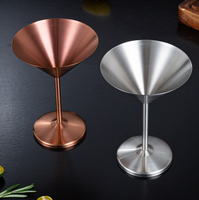Gobelet à Martini en acier inoxydable 304, verre à cocktail en métal, coupe à champagne, bol à dessert et à glace pour la maison, les fêtes, les cafés et les restaurants