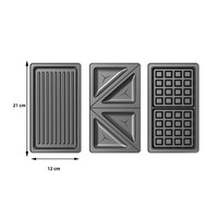 Haute qualité 2 tranches Sandwich Maker détachable gaufrier électrique antiadhésif grille-pain 3 en 1 prix d'usine à vendre