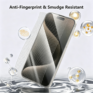Protection d'écran de téléphone portable personnalisée HD transparente mate pour iPhone 15 16 Plus Pro Max, verre trempé anti-rayures, anti-traces de doigts - Product Image 4