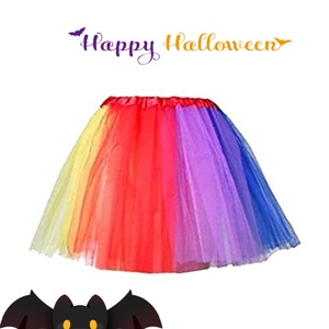 Costume Events 3-Layer Color Block Party Short <strong>Skirt</strong> Women <strong>Halloween</strong> Tutu <strong>Skirt</strong> - Product Image 4