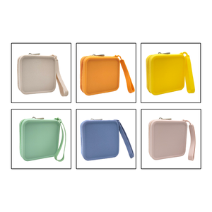 New Arrival Dual Purpose Silicone Cosmetic Bag Waterproof Coin <b>Purse</b> with Earphone Pouch Unisex Design - Product Image 2