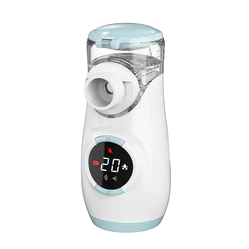 Fitconn Nebulizador Machine Inhaler Kit Kids Adults Asthma Householdポータブルデジタルディスプレイ超音波メッシュネブライザー