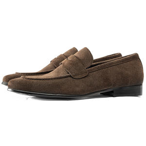 Mocassins plats pour hommes en cuir de haute qualité, faits à la main, chaussures décontractées en cuir de vache, confortables, à semelles souples - Product Image 2