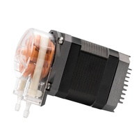 LEFOO Oem Pompe à liquide péristaltique de qualité alimentaire 260 ml/min Moteur pas à pas Pompe péristaltique 24v pour boissons en conserve Pompe péristaltique de dosage sanitaire