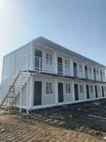 Résidences préfabriquées en acier emballées en plat, de fabrication chinoise, conteneurs modulaires/écoles/supermarchés/bureaux/dortoirs, assemblage rapide