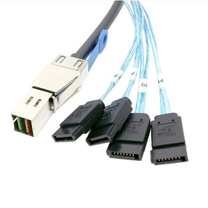 Cavo esterno 12G MiniSAS HD (SFF-8644) a 4 porte SATA (<span class=keywords><strong>1</strong></span> metro/3,2 piedi) - Product Image 3