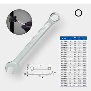 BRILLIANT TOOLS - BT011917 Clé à fourche à anneau-Clés combinées EAN 4042146773826 - Product Image 2