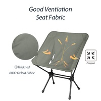 Petite chaise de camping, de pique-nique et de pêche pliable, moderne et élégante, avec cadre en aluminium 7075, couleur et logo personnalisables