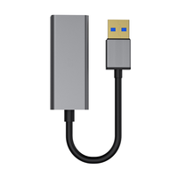 Adaptador USB 3.0 a Ethernet RJ45 de Aleación de Aluminio, Adaptador USB RJ45 de 1000 Mbps, Adaptador Hub USB