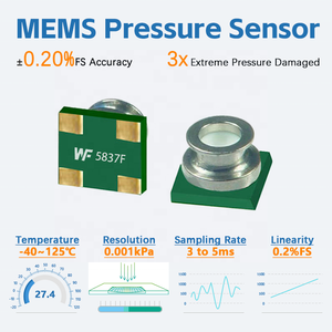 30kPa ~ 2Bar 반도체 압력 센서 WF5837F, 고도계 다이브 시계용 방수 마이크로 공기 압력 모듈 압력 센서 - Product Image 2