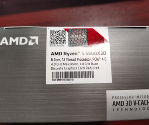 โปรเซสเซอร์เดสก์ท็อป3.0 GHz 12T พร้อมการประมวลผลแบบมัลติเธรดสำหรับ5 5500X3D 105W AM4ซีพียู6-core - Product Image 2