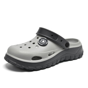 Sandalias Crocs para Hombre con Suela Gruesa, Antideslizantes, Aumentan la Altura, Cómodas, Casuales, para la Playa, Tallas 40-45, Tacón Redondo, Moldeado por Inyección - Product Image 5