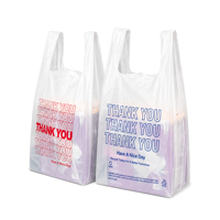 Sacs d'emballage personnalisés en HDPE translucide avec soufflet latéral et fenêtre transparente pour la vente en gros aux chaînes de magasins