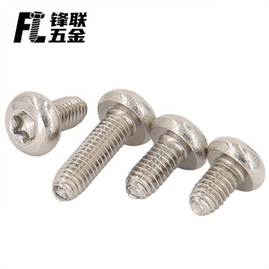 Fenglian Triangular Thread <b>Screw</b> 10.9 Grade Nickel Plated Pan Head Fully Threaded Construction Industry Use - Product Image 2