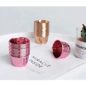 Commercio all'ingrosso festa di nozze lamina d'oro rotolo bocca <span class=keywords><strong>muffin</strong></span> tazza cottura cupcake fodere cottura tazza di carta - Product Image 5