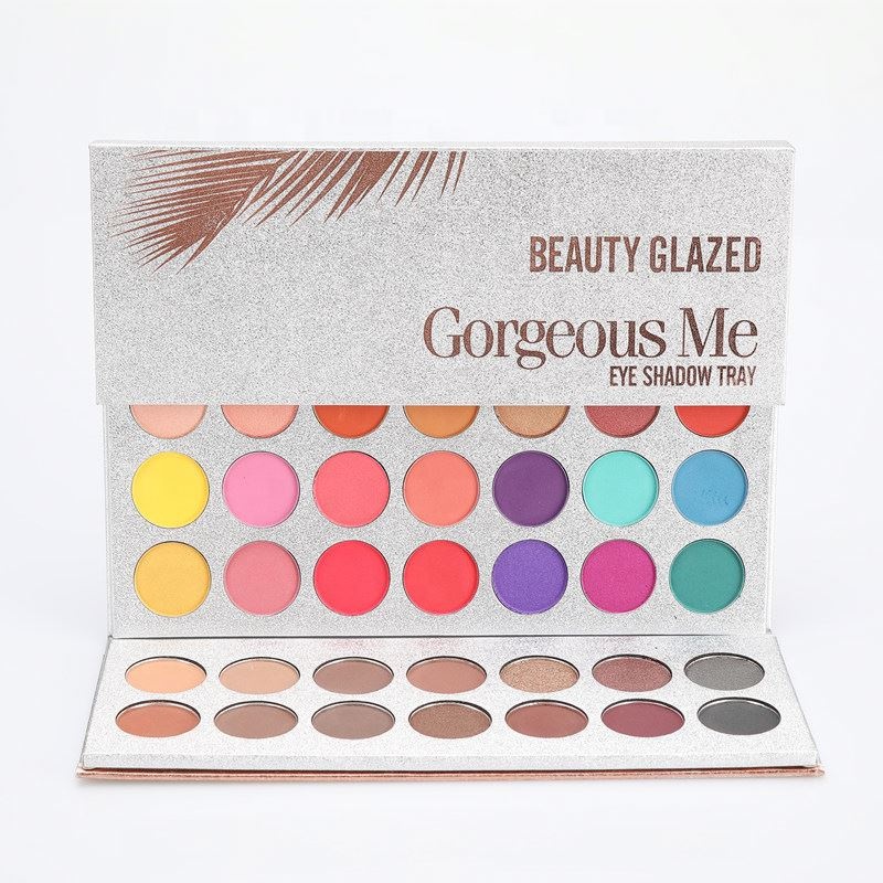 Beauty Glazed Новое поступление 63 оттенка тени для век Палитра Блестящий макияж матовые тени для век палитра для макияжа