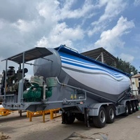 Vente directe usine Nouvelle marque RUYI Semi-remorque citerne à poudre en acier en forme de V de 50 mètres cubes personnalisable pour le transport en vrac