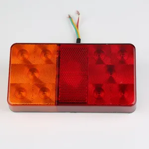 Rectangular LED Rear Light For Truck Trailer Car Light Accessories