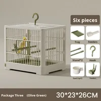 Golden Sea Parrot Cage Großer Raum Atmungsaktiv Umwelt freundliches Kunststoff-Vogel geh gerät Indoor Outdoor Tragbarer Betrachtung käfig