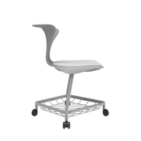 Chaise d'étude et de formation en PP, design moderne, prix usine, mobile avec filet porte-livres