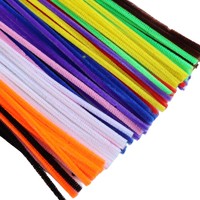 100 tiges de chenille multicolores, nettoyeurs de tuyaux pour projets créatifs de fleurs artificielles - pour Noël, Halloween, fête