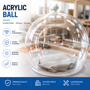 Bola Acrílica Transparente <span class=keywords><strong>de</strong></span> Ning E-Plastics, Resistente a la Intemperie, para Iluminación Exterior, Pantalla Acrílica para Lámparas, Decoración <span class=keywords><strong>de</strong></span> Jardín y Hogar - Product Image 1