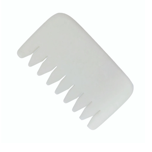 Peigne de massage des méridiens en jade Xiuyan blanc naturel, personnalisé avec logo, en gros pour usine, outil de raclage de la tête en pierre naturelle - Product Image 1