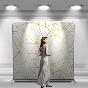 Backdrop Kit 8x8 ft Trắng nhăn miễn phí căng thẳng vải, nhôm Photo Booth khung, xách tay Gối trường hợp biểu ngữ với Carry bag - Product Image 5